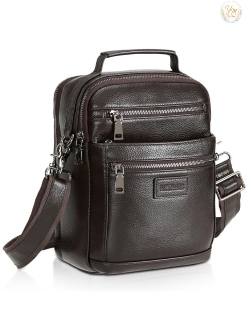 Polare Italian Full Grain Leather Messenger Bag Vintage Crossbody Sling